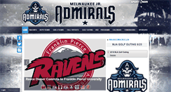 Desktop Screenshot of milwaukeejradmirals.com